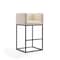 Manhattan Comfort Embassy Barstool in Cream and Black BS018-CR - alternate 1